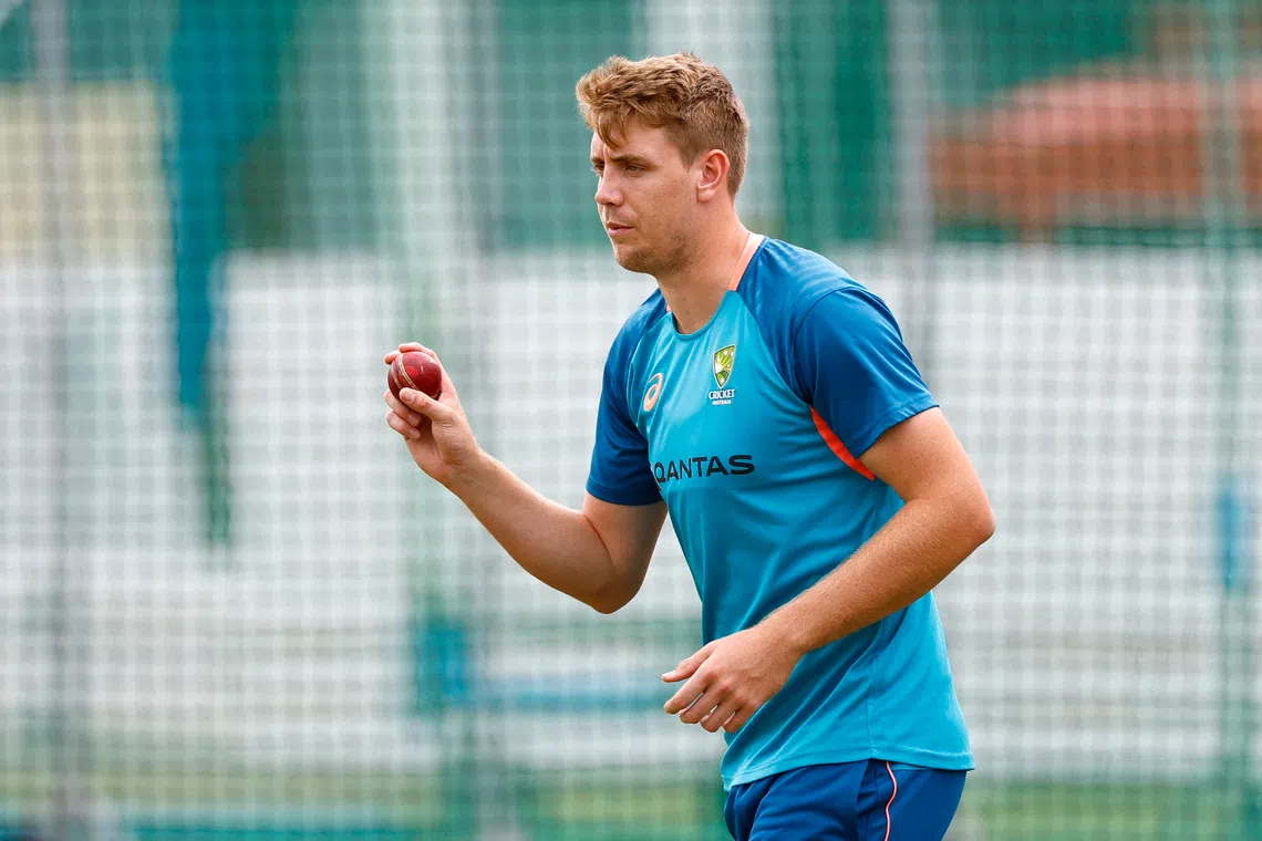 Cricket - Ashes - Second Test - Australia Practice - Lords, London, Britain - June 26, 2023  Australia's Cameron Green during practice Action Images via Reuters/Peter Cziborra