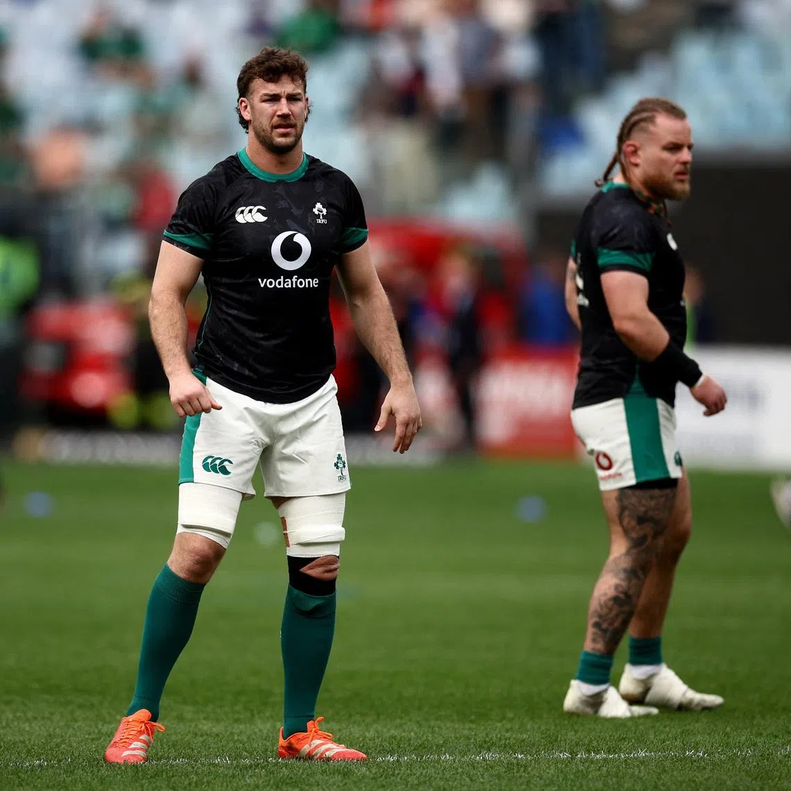 Rugby Union - Six Nations Championship - Italy v Ireland - Stadio Olimpico, Rome, Italy - March 15, 2025 Ireland's Caelan Doris during the warm up before the match REUTERS/Guglielmo Mangiapane