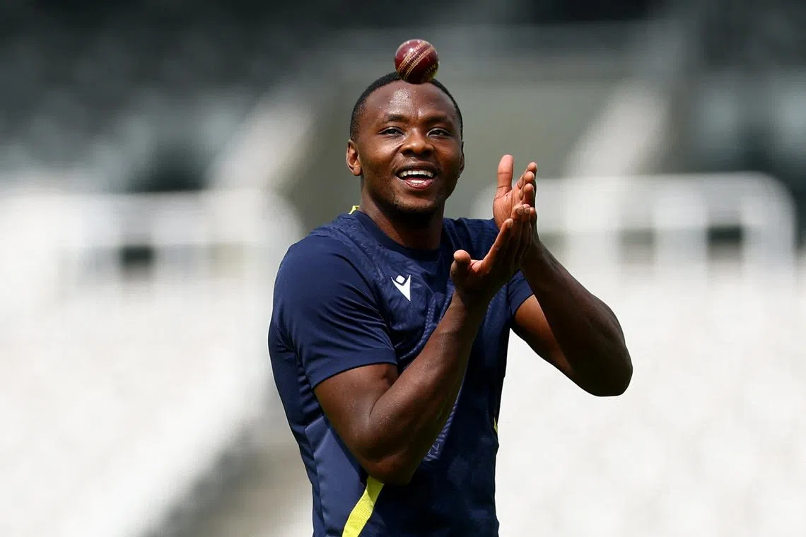 Cricket - World Test Championship Final - South Africa Practice - Lord's Cricket Ground, London, Britain - June 9, 2025 South Africa's Kagiso Rabada during practice Action Images via Reuters/Andrew Boyers/File Photo