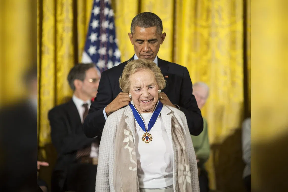 In 2014 President Barack Obama gave Ethel Kennedy the Presidential Medal of Freedom. 
