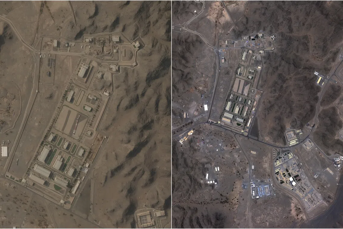 Satellite images show the solid propellant motor plant in Al Duwadimi, Saudi Arabia, in December 2025 (left) and September 2026.