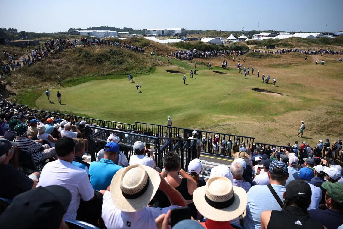 The 154th British Open begins on July 16 on the coastal links just north of Liverpool where the hot and dry weather is expected to last for most of the championship.