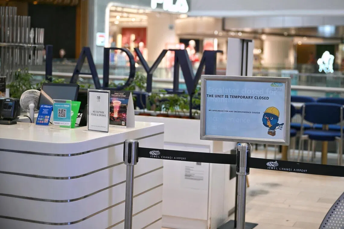 Google Maps and Jewel Changi Airport’s directory indicate that the Lady M outlet at Jewel is temporarily closed.