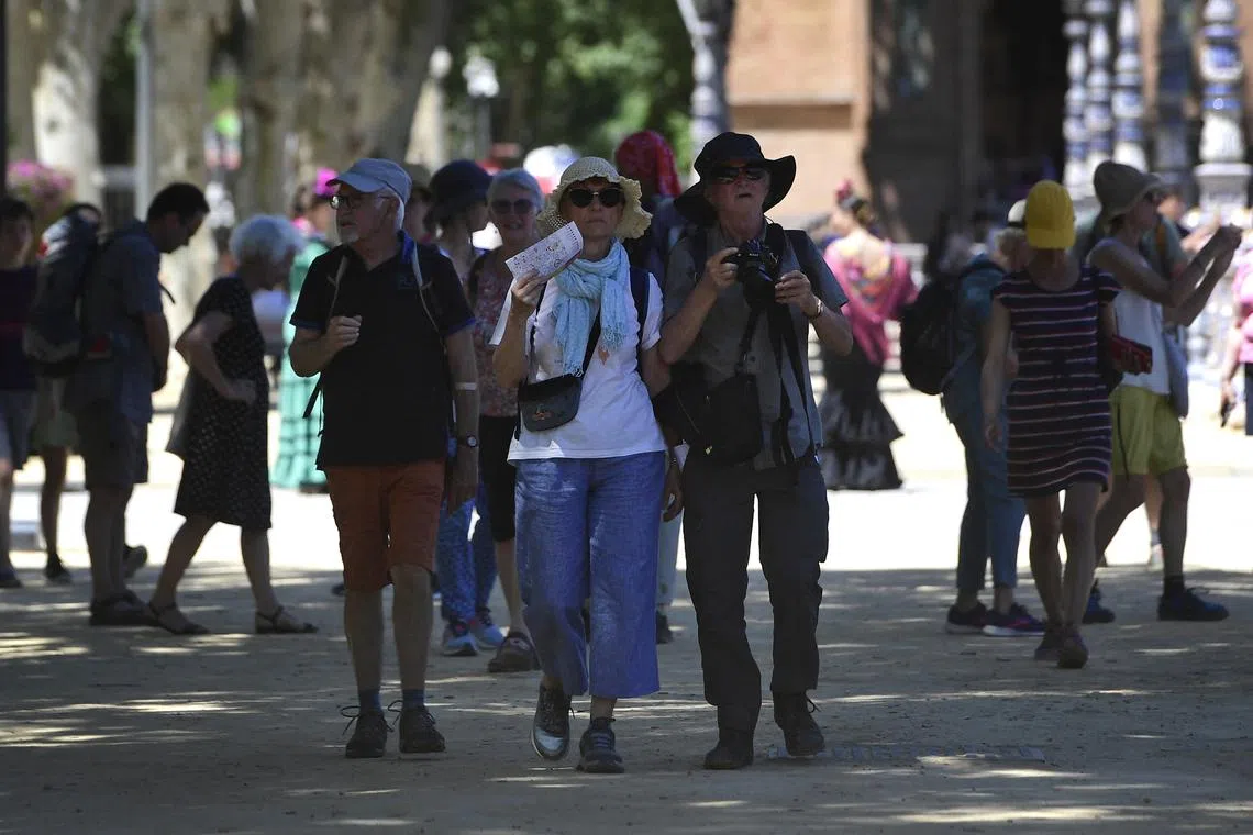 Spain recorded its hottest temperature ever for April, hitting 38.8 deg C at the Cordoba airport.