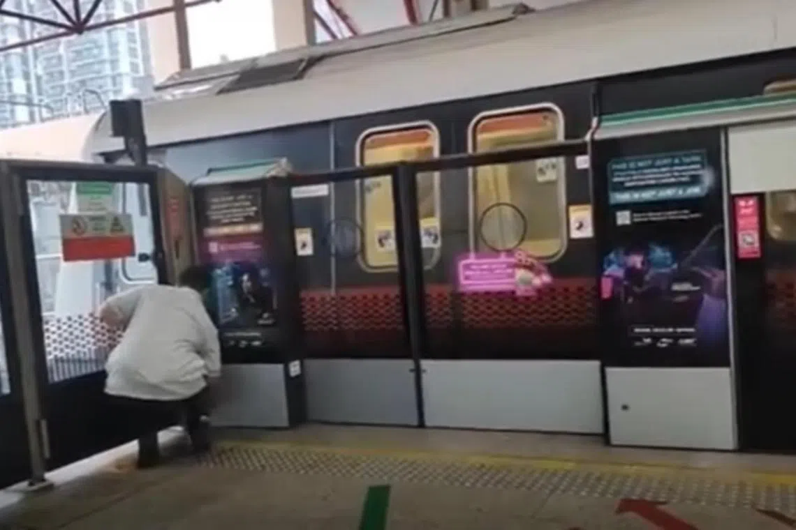 The boy allegedly caused a train delay by deliberately preventing a platform screen door at Jurong East MRT station from closing.