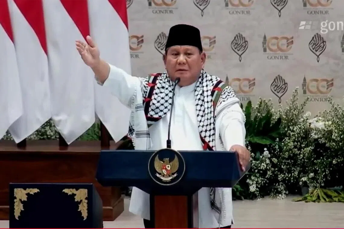 Prabowo reasserts Indonesia’s support for Palestine with ‘Free Palestine’ call