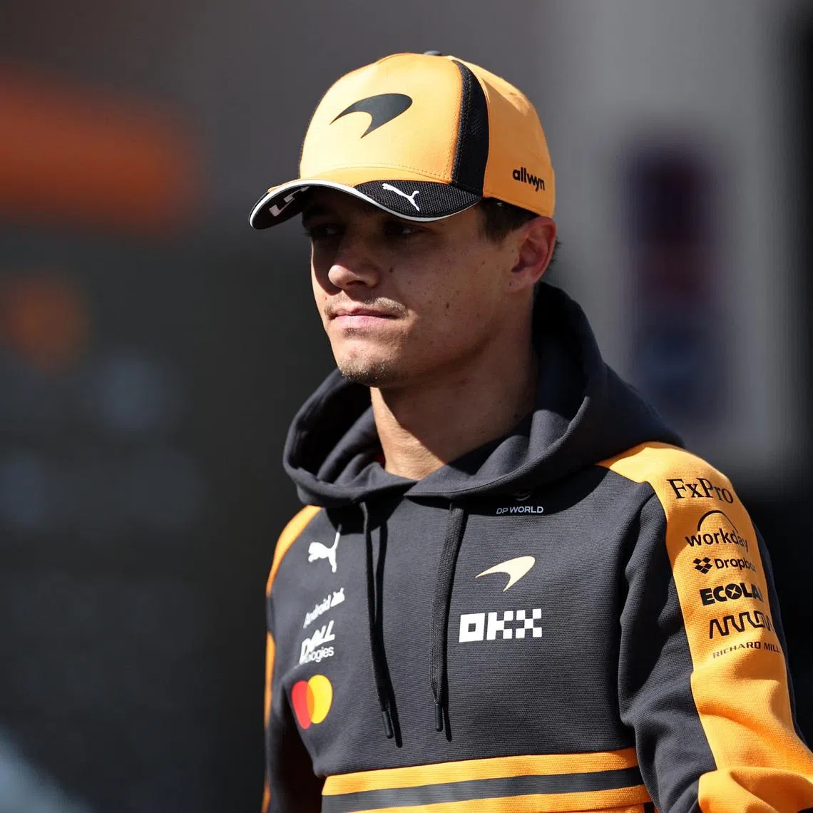 Formula One F1 - Pre Season Testing - Bahrain International Circuit, Sakhir, Bahrain - February 19, 2026 McLaren's Lando Norris in the paddock after the morning session of pre-season testing REUTERS/Hamad I Mohammed