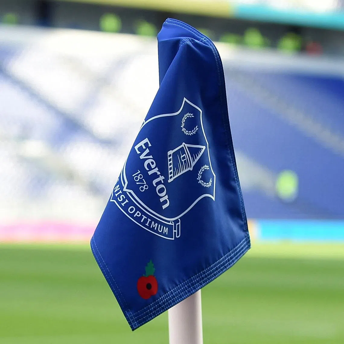 FILE PHOTO: Soccer Football - Premier League - Everton v Fulham - Hill Dickinson Stadium, Liverpool, Britain - November 8, 2025 General view of a corner flag inside the stadium before the match REUTERS/Peter Powell/File Photo