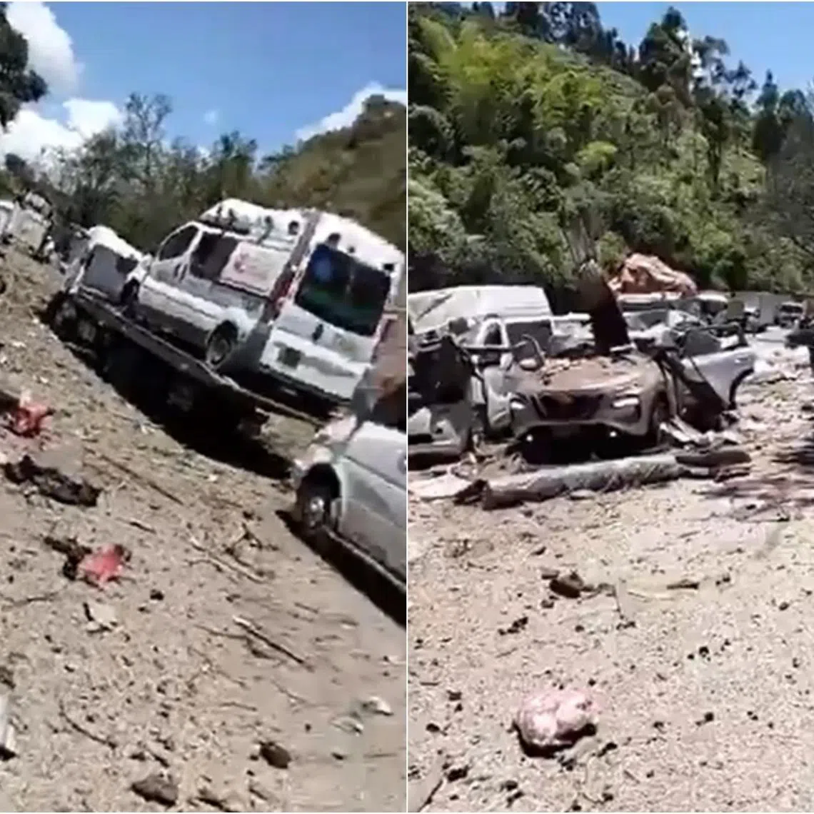 Cauca Governor Octavio Guzman shared a video of the incident on X,