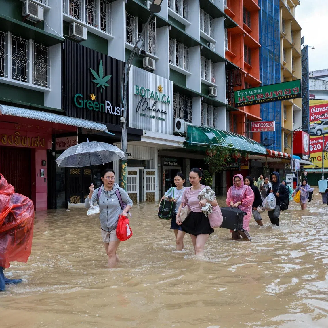 Hat Yai has been declared a red-flag disaster zone by Thai authorities, after heavy rain resulted in flooding.