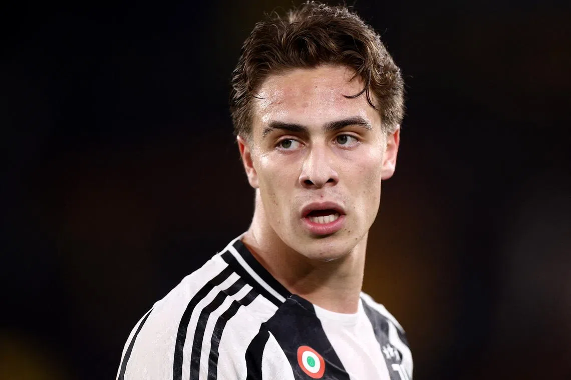 Soccer Football - Serie A - AS Roma v Juventus - Stadio Olimpico, Rome, Italy - April 6, 2025 Juventus' Kenan Yildiz in action REUTERS/Guglielmo Mangiapane