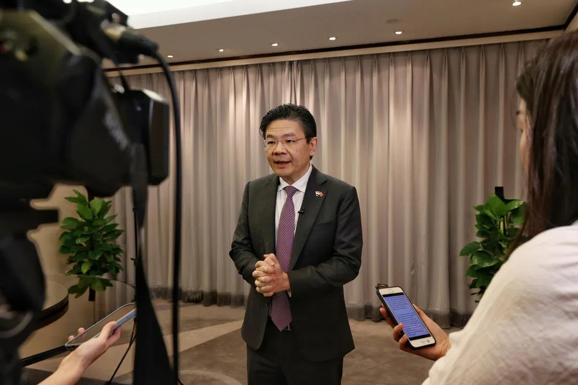 dtlawrence17 - DPM Lawrence Wong at an interview with Singapore media at the end of this China visit on Wednesday, 17 May, 2023.




Source/copyright: MCI
