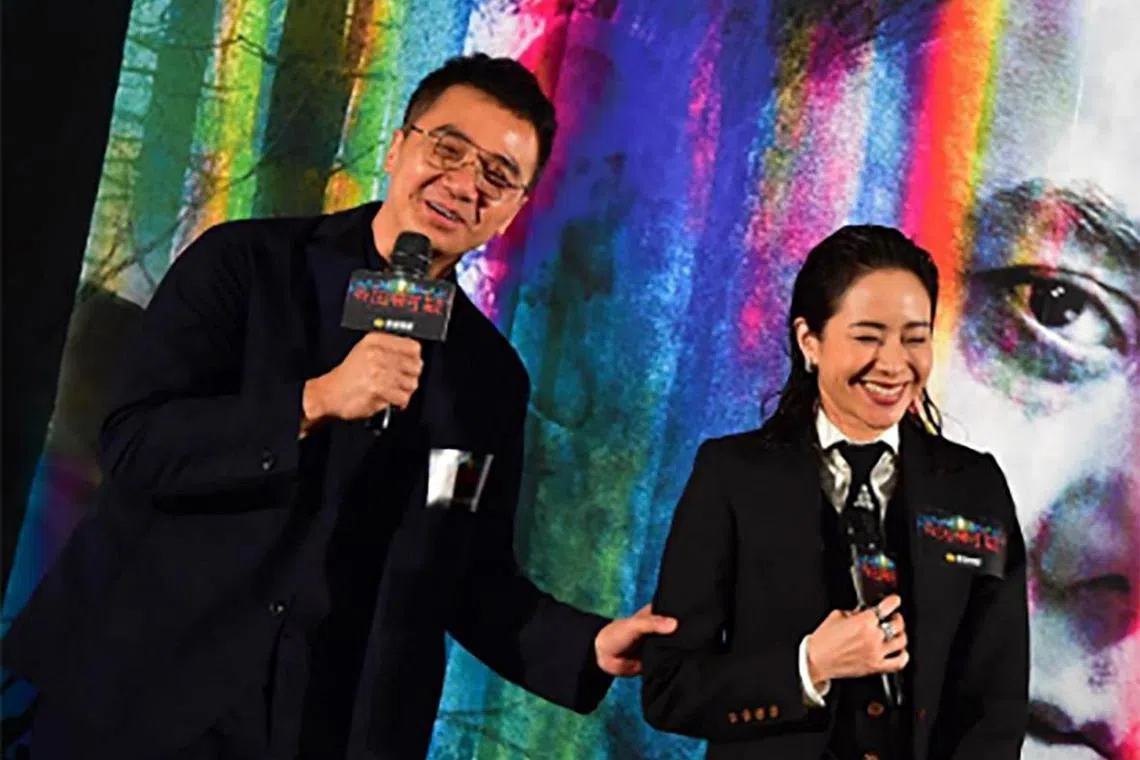 Actress Karena Lam and her director husband Steve Yuen married in 2010 when she was about three months pregnant.