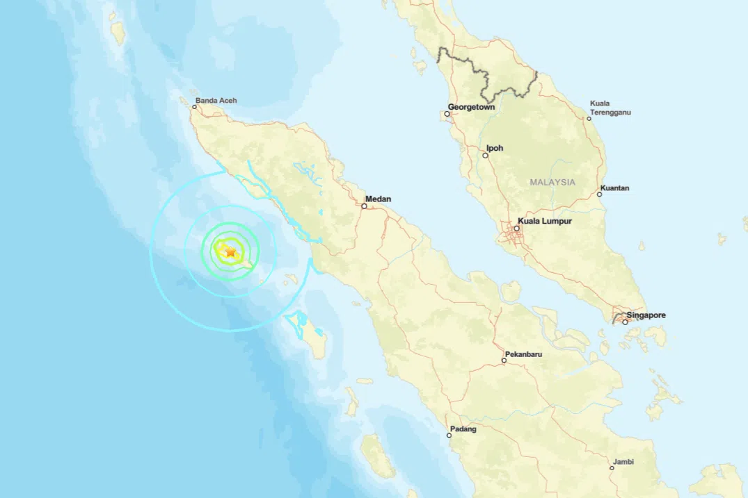The quake struck Simeulue Island at 11.56am local time (12.56pm Singapore time) on Nov 27, 2025.