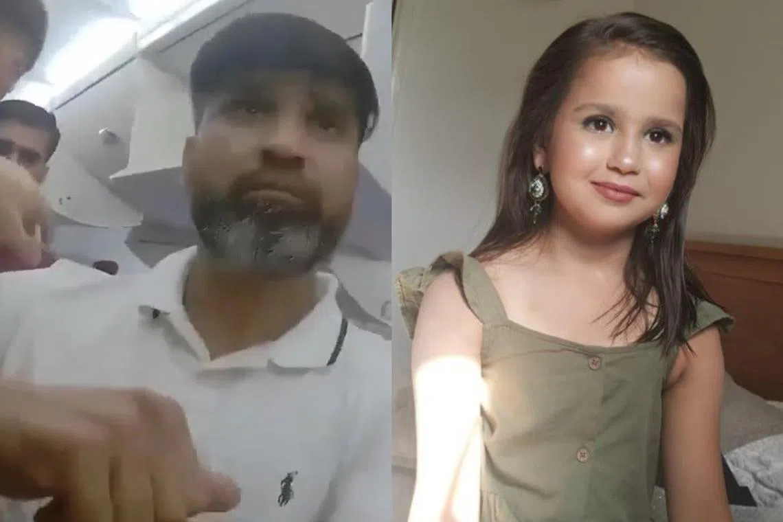 Sara Sharif's father, Urfan Sharif, being arrested by police in Britain over the death of his 10-year-old daughter.