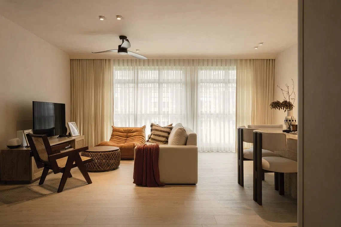 This five-room Housing Board flat in Edgedale Plains is home to a family of five.