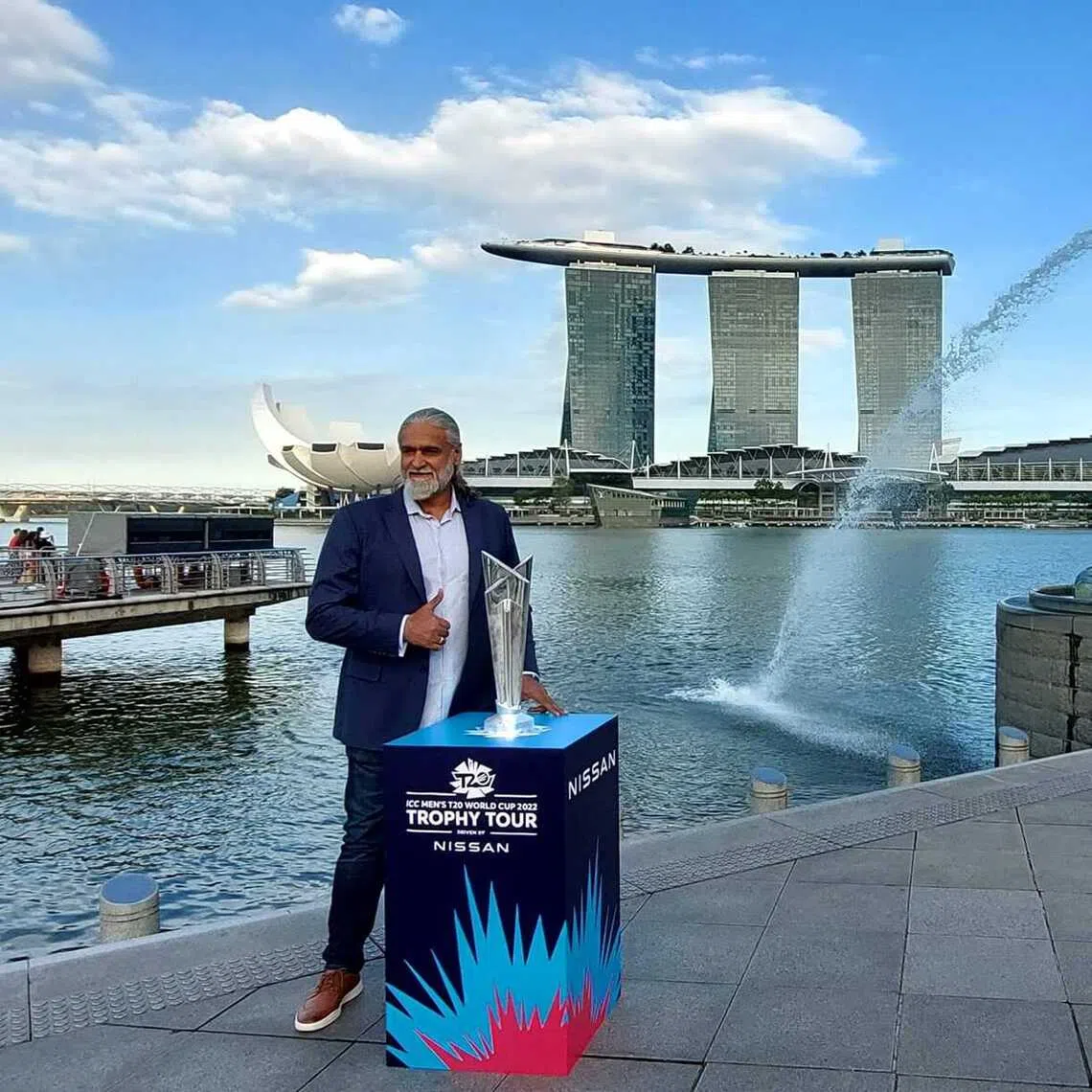 SCA CEO Mr. Saad Khan Janjua officially received the WORLD T20i Cup in Singapore today (1st September 2022) from ICC representative as Singapore Cricket Association hosts the WORLD CUP tour in Singapore on route to its destination in Australia for the t20i blockbuster Men's World Cup in October of 2022.