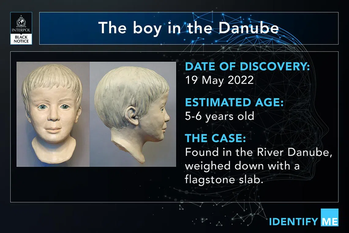 The boy, estimated to be five or six years old, was found weighed down with a flagstone slab and wrapped in foil.