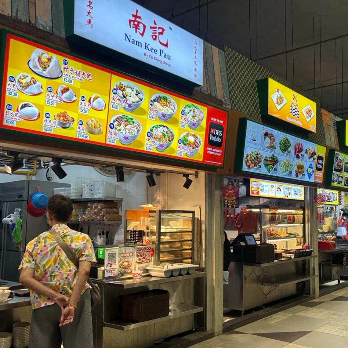 Popular food brands are among the stalls at Woodleigh Village Hawker Centre.