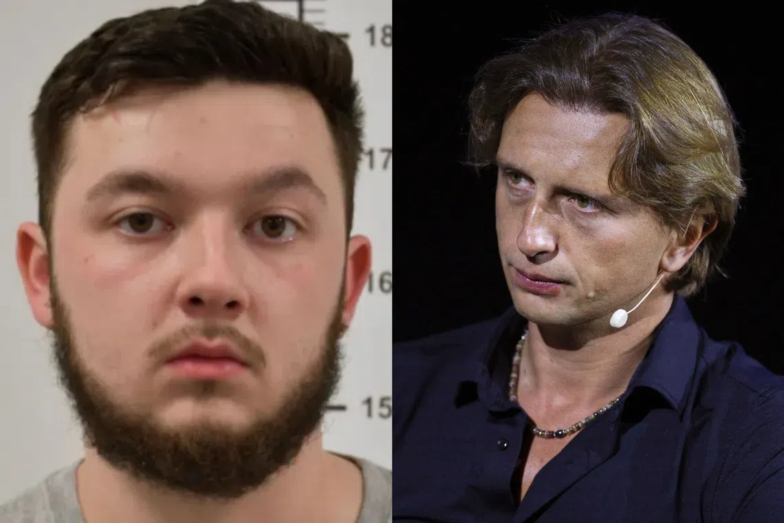 Dylan Earl (left) discussed kidnapping  Revolut co-founder Nikolay Storonsky (right) with his Russian handler.