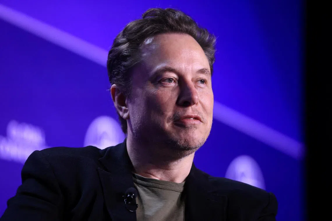 Elon Musk, Chief Executive Officer of SpaceX and Tesla and owner of X looks on during the Milken Conference 2024 Global Conference Sessions at The Beverly Hilton in Beverly Hills, California, U.S., May 6, 2024.  REUTERS/David Swanson