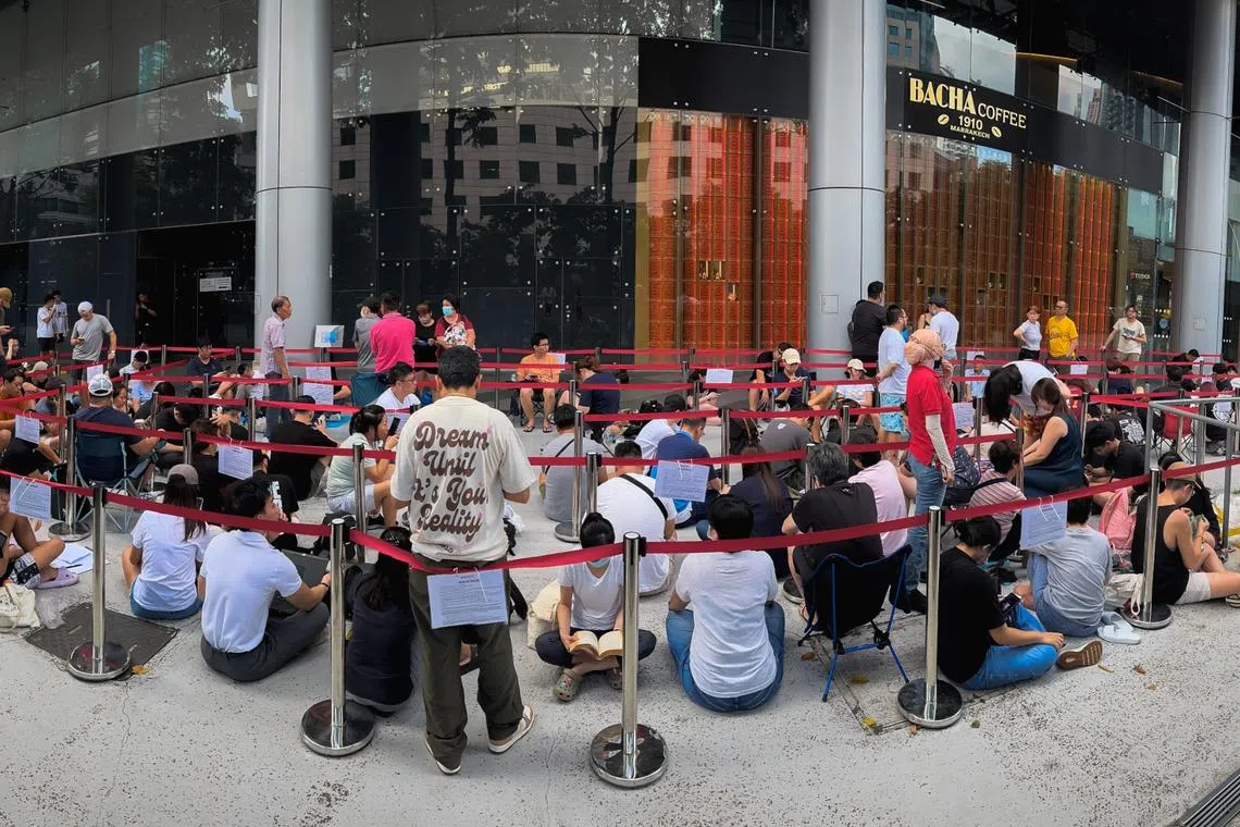 The MoonSwatch launch in Mar 2022 attracted long queues outside Ion Orchard.