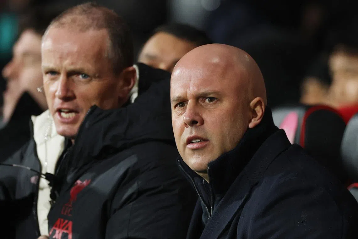 Soccer Football - Premier League - AFC Bournemouth v Liverpool - Vitality Stadium, Bournemouth, Britain - January 24, 2026 Liverpool manager Arne Slot before the match REUTERS/Toby Melville EDITORIAL USE ONLY. NO USE WITH UNAUTHORIZED AUDIO, VIDEO, DATA, FIXTURE LISTS, CLUB/LEAGUE LOGOS OR 'LIVE' SERVICES. ONLINE IN-MATCH USE LIMITED TO 120 IMAGES, NO VIDEO EMULATION. NO USE IN BETTING, GAMES OR SINGLE CLUB/LEAGUE/PLAYER PUBLICATIONS. PLEASE CONTACT YOUR ACCOUNT REPRESENTATIVE FOR FURTHER DETAILS..