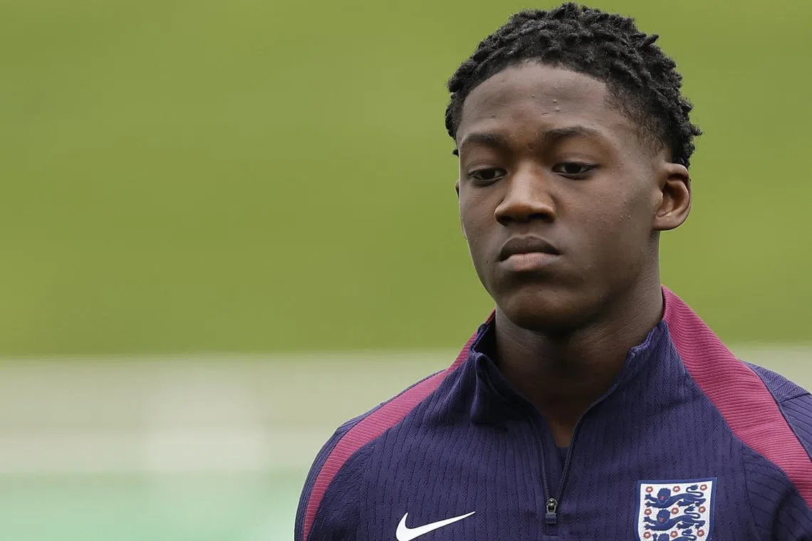 Soccer Football - International Friendly - England Training - St George's Park, Burton upon Trent, Britain - March 20, 2024 England's Kobbie Mainoo during training Action Images via Reuters/Jason Cairnduff/File Photo