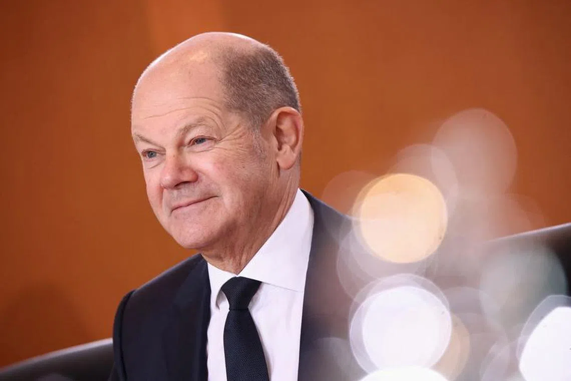 German Chancellor Olaf Scholz attends the weekly cabinet meeting at the Chancellery in Berlin, Germany February 7, 2024. REUTERS/Liesa Johannssen