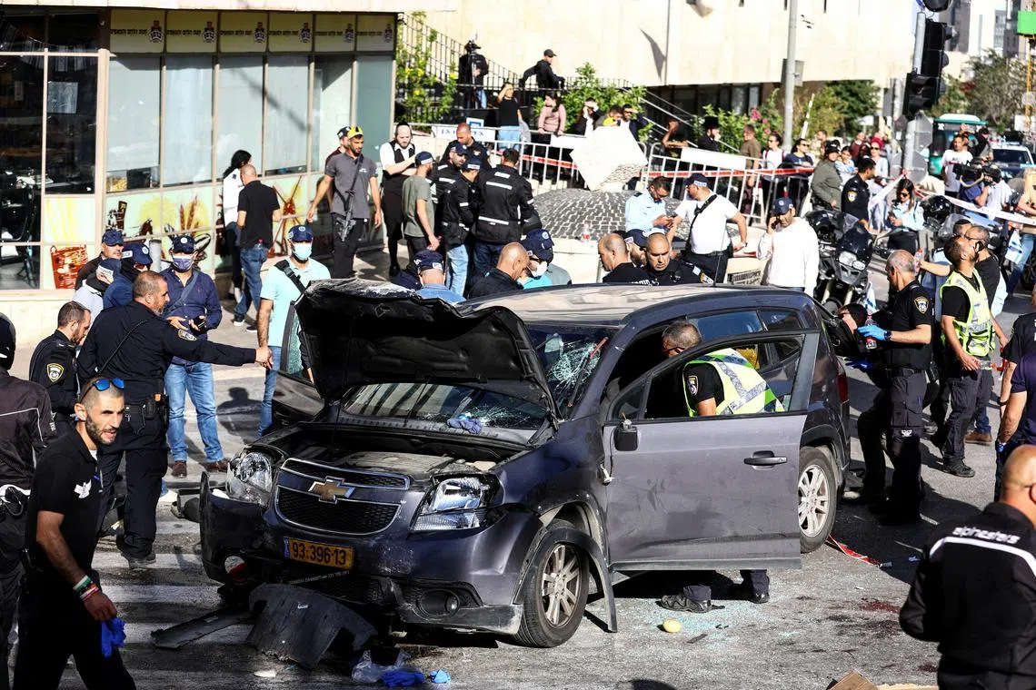 The driver of the car, a 30-year-old from East Jerusalem, had tried to hurt civilians deliberately.