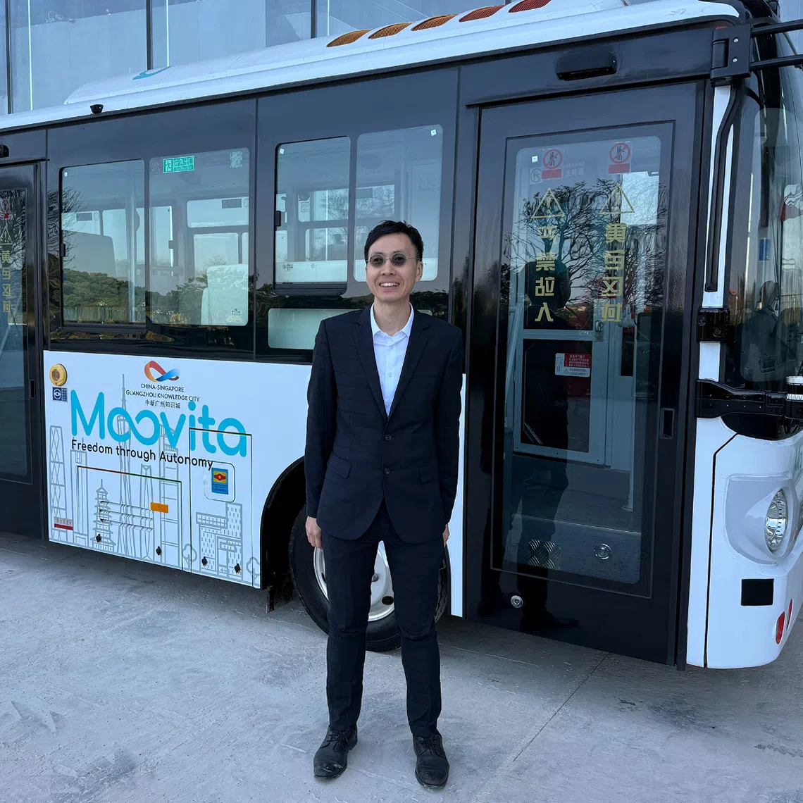 MooVita CEO Derrick Loh said Guangzhou’s forward-leaning policies for autonomous driving were a plus for the company’s development.