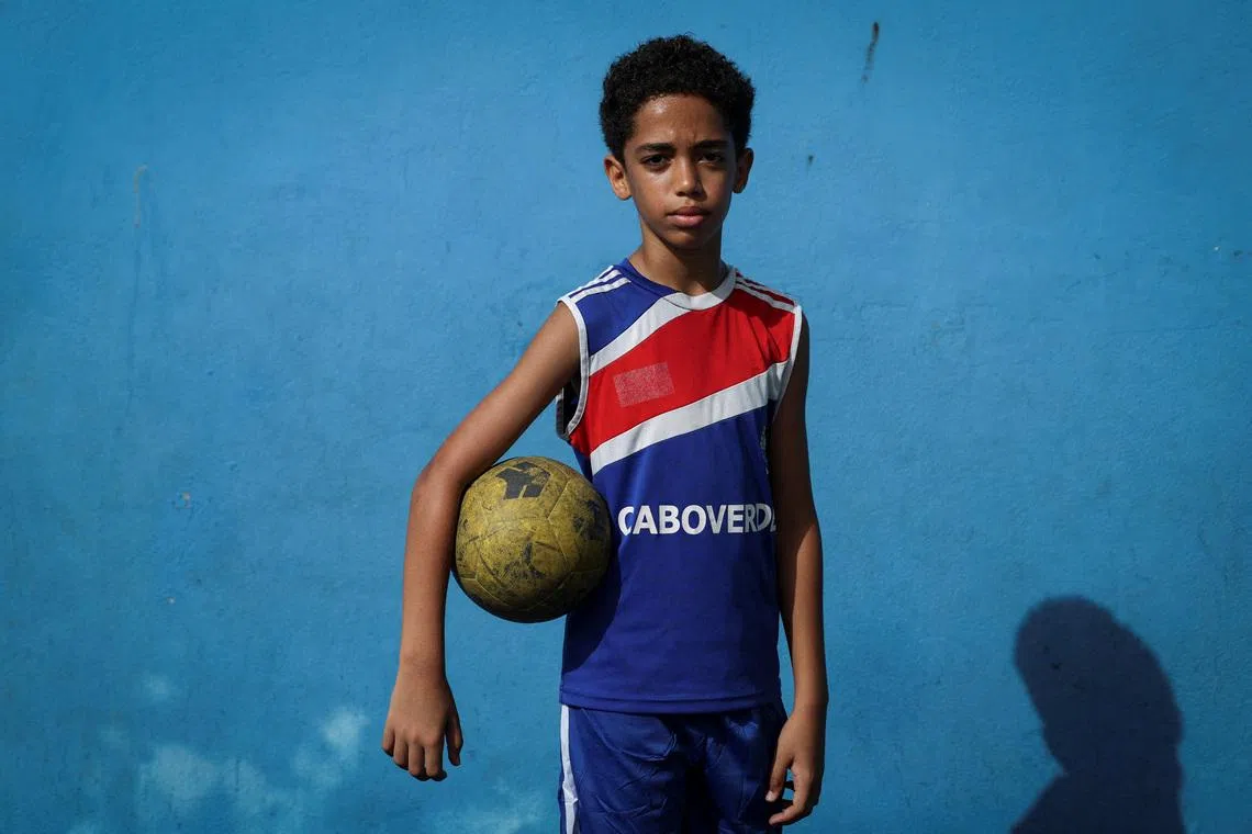 Cesar Alexandre Franca, 12, said he started playing at 6 years old.