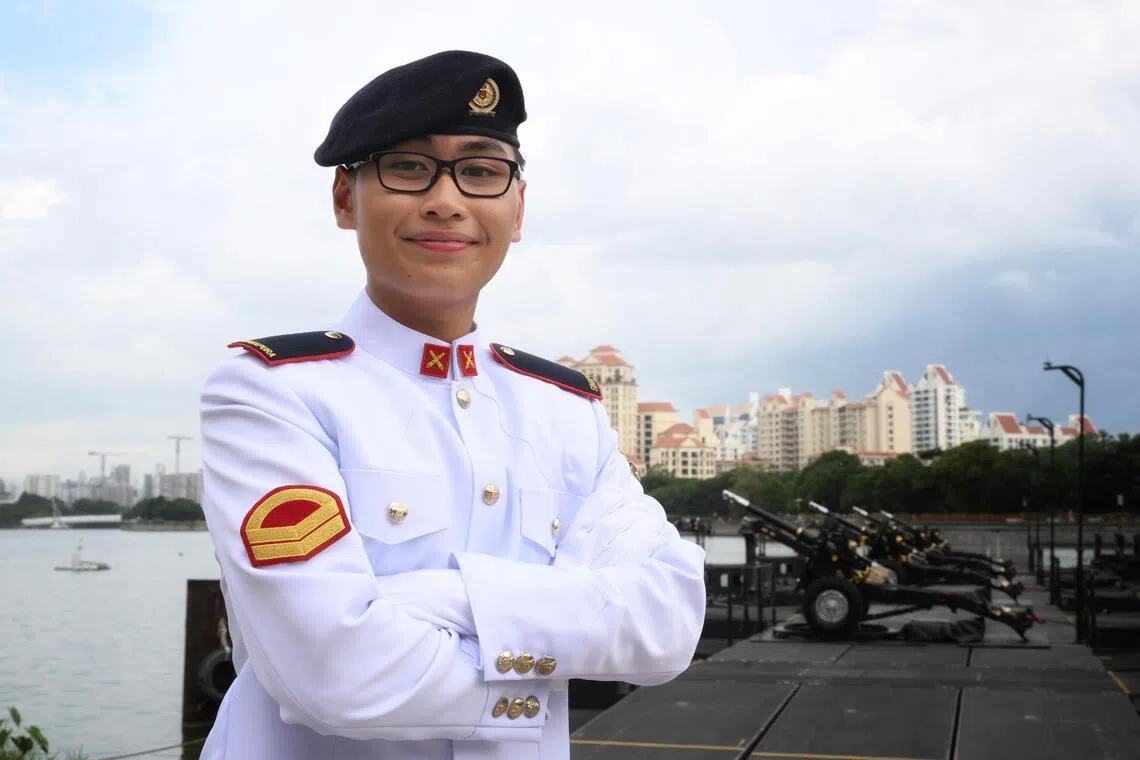 Corporal Bravis Sea, who is the first in his family to participate in NDP, said he was very proud to play even a small part in the celebrations.