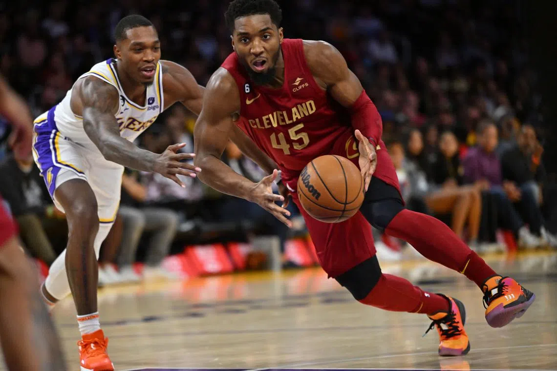 Donovan Mitchell scored 33 points and lead Cleveland to a 114-100 National Basketball Association victory.