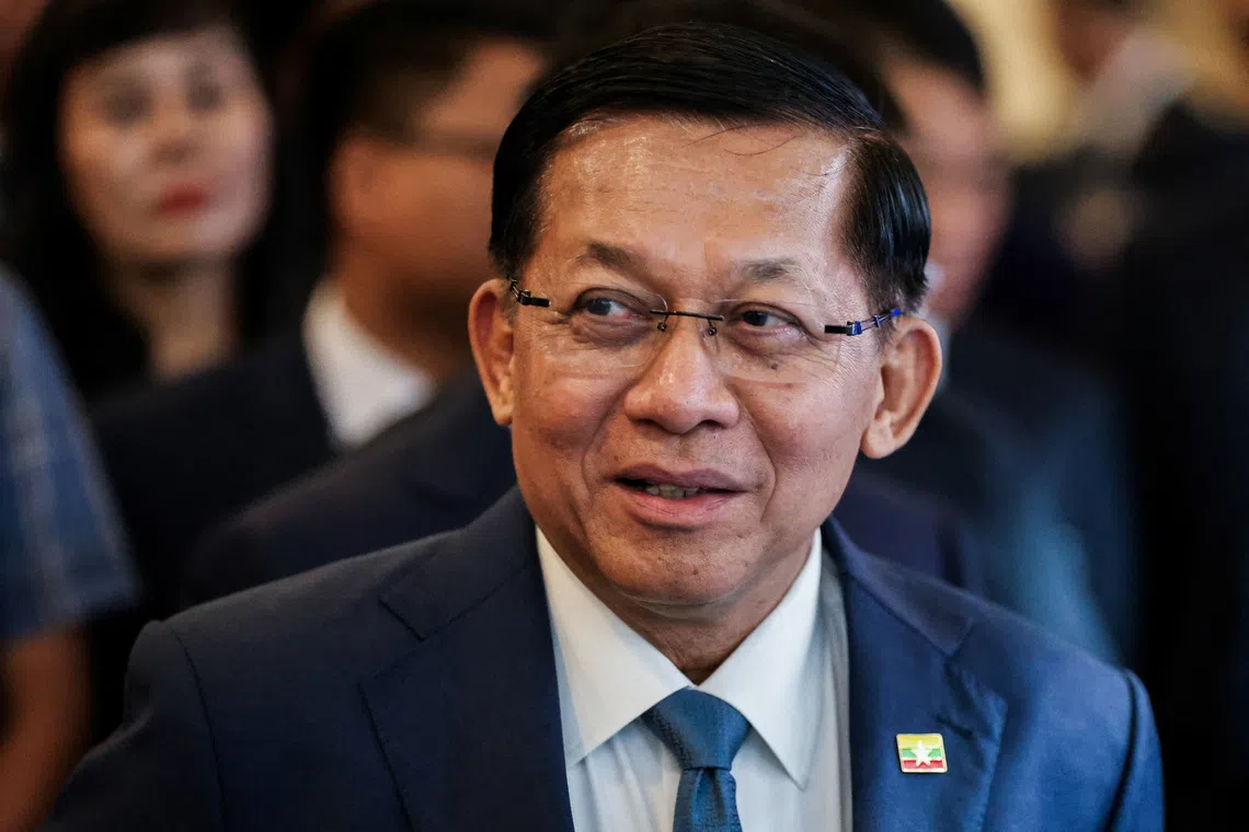 Myanmar's Min Aung Hlaing to visit Malaysia in October, report says