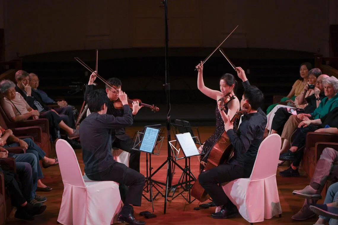 The Concordia Quartet gave a recital at the Chamber at the Arts House on November 21.