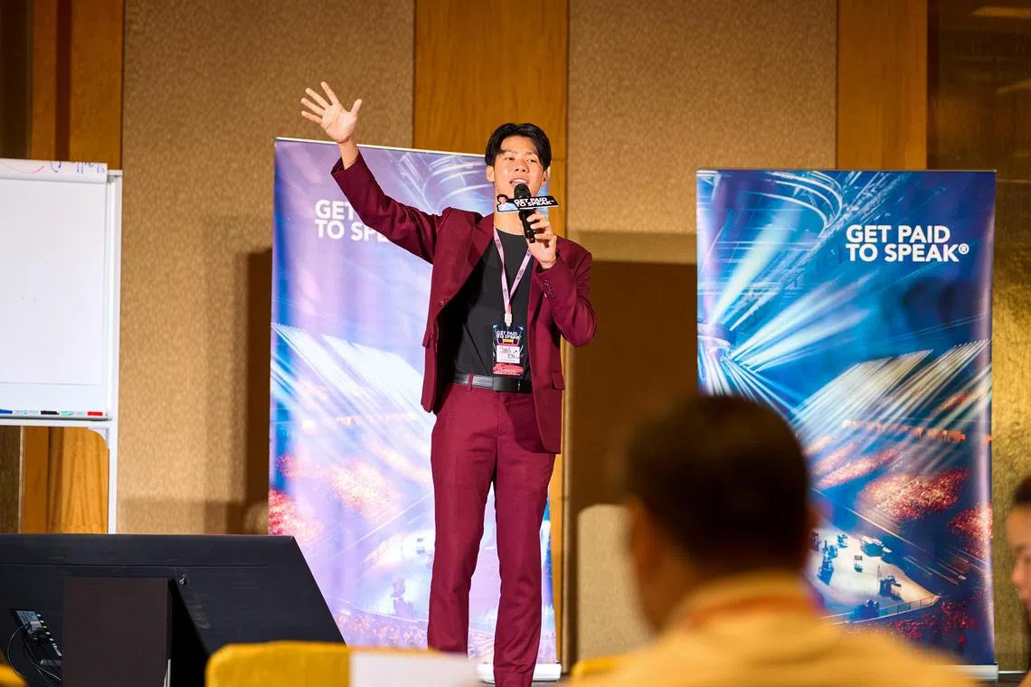Mr Tan Jing En said he was a “shy and introverted child”, until he took the initiative to intern with a public speaking company seven years ago.