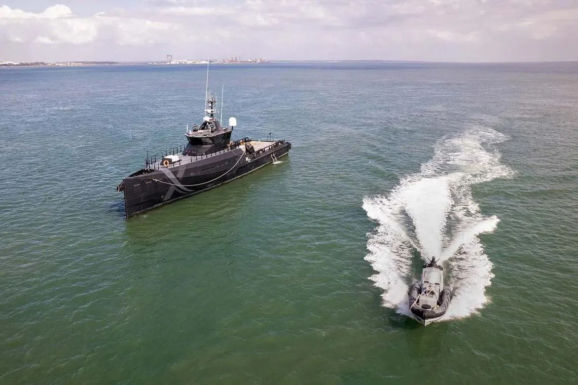 The navies of Britain, Australia and the US conducted a series of military experiments - dubbed "Maritime Big Play" - to test uncrewed equipment in mock operational scenarios.