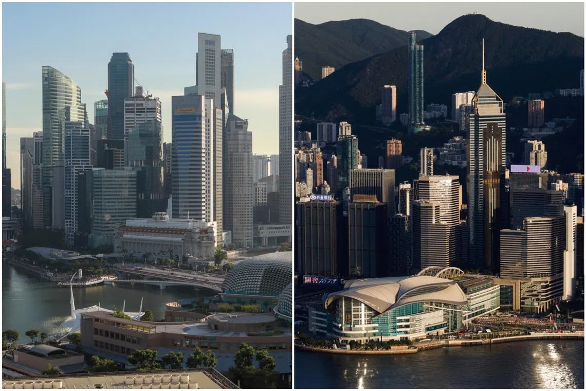 It would be wise to avoid simplistic comparisons viewing Singapore and Hong Kong in a competition to be the region's leading finance hub, says the writer.