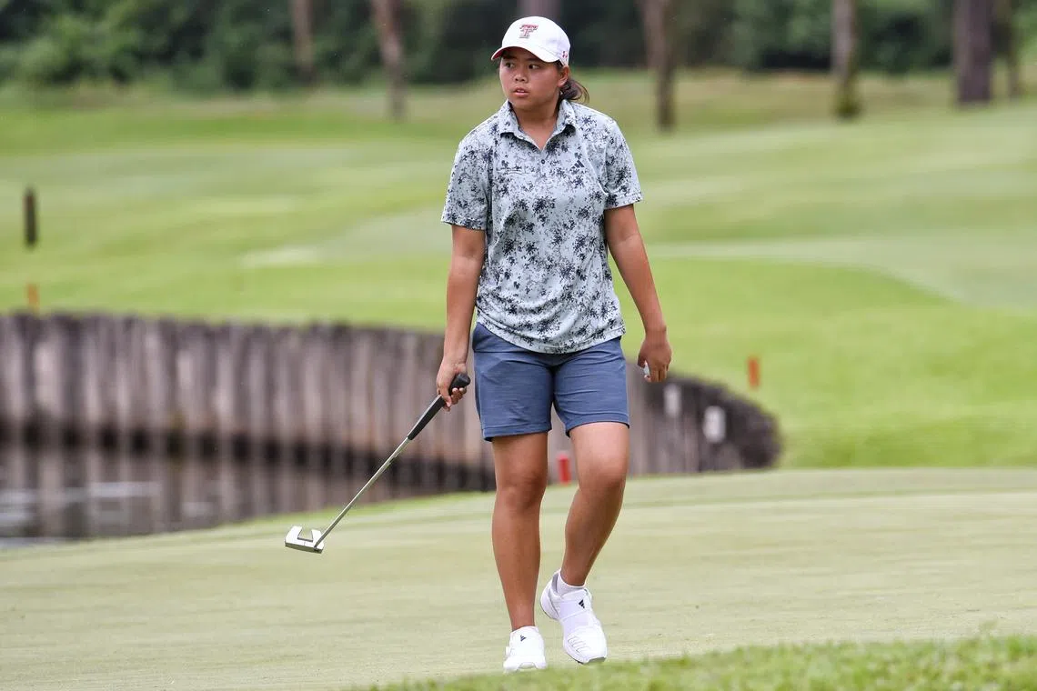 Singapore's Shannon Tan is tied-second after the first round of the China Ladies Professional Golf Association's Singapore Ladies Masters. 
