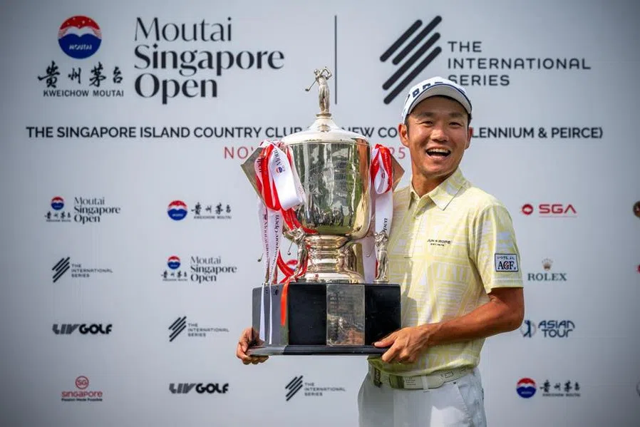 Yosuke Asaji claimed the Moutai Singapore Open title after carding a birdie in a play-off against South Korea’s Wang Jeung-hun.