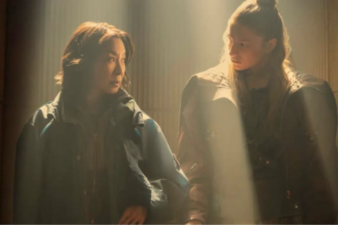 Malaysian actress Michelle Yeoh (left) stars as Olwen, a replicant who is on her last leg of her life, in Blade Runner 2099.
