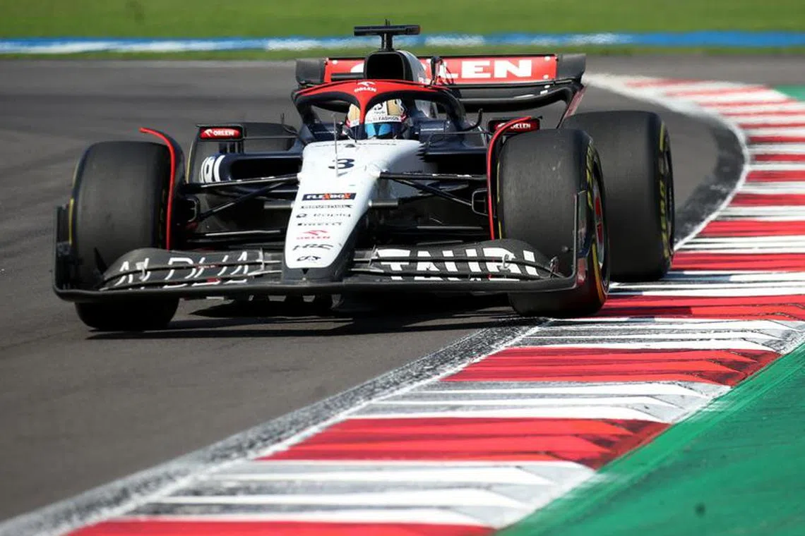 Formula One F1 - Mexico City Grand Prix - Autodromo Hermanos Rodriguez, Mexico City, Mexico - October 29, 2023 AlphaTauri's Daniel Ricciardo in action during the race REUTERS/Henry Romero
