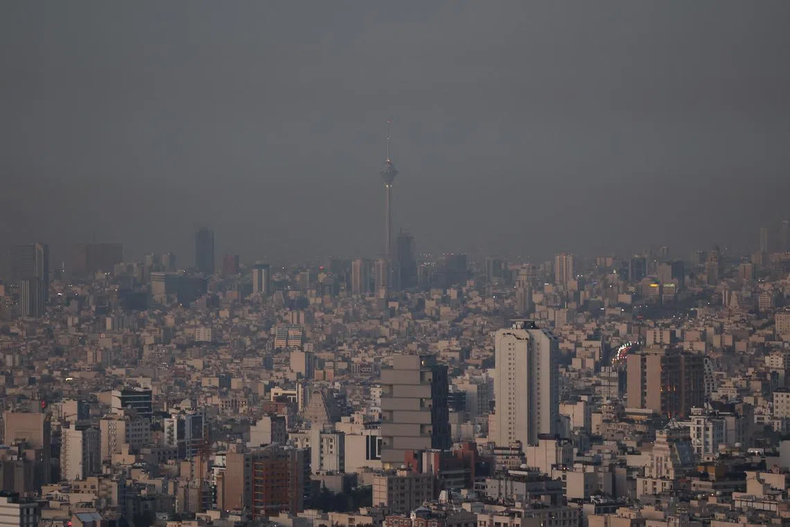 A general view of Tehran after several explosions were heard, in Tehran, Iran, October 26, 2024. Majid Asgaripour/WANA (West Asia News Agency) via REUTERS/File Photo