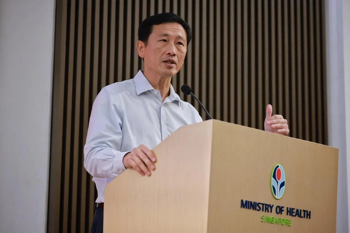 Health Minister Ong Ye Kung launched the SG100K study by NTU’s Lee Kong Chian School of Medicine on Dec 16, 2022.