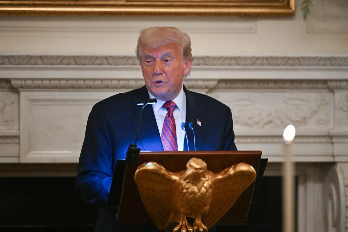 Mr Trump on returning to office on Jan 20 immediately began his nation’s withdrawal from the UN body.