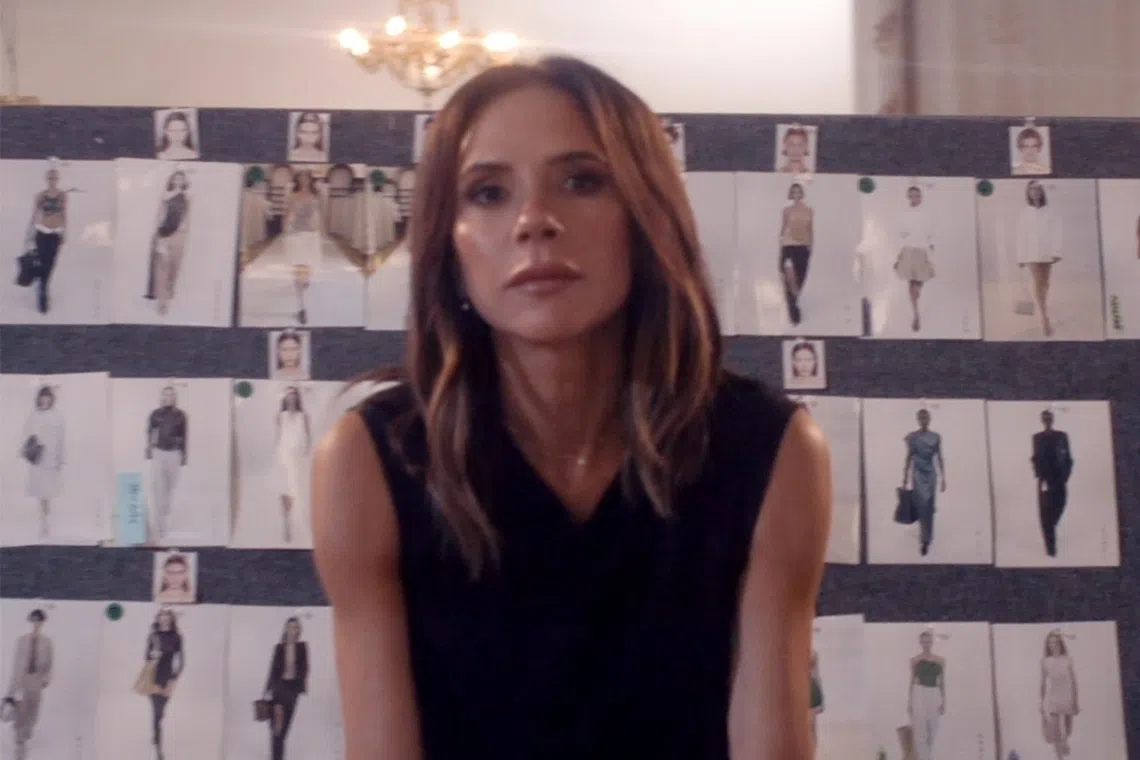 Victoria Beckham in a scene from her Netflix series Victoria Beckham.