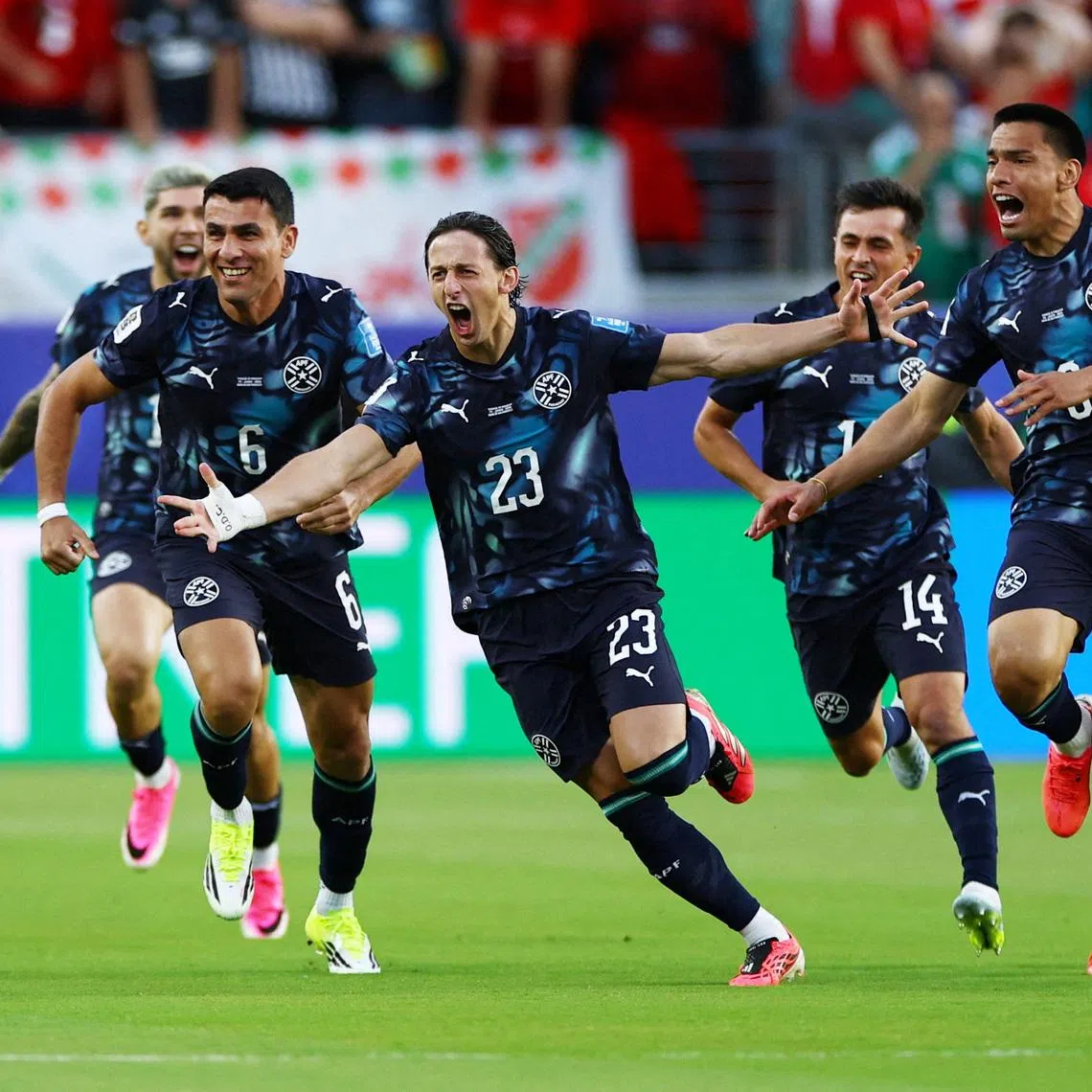 Paraguay's Matias Galarza scored the fastest goal of the tournament so far after 64 seconds.