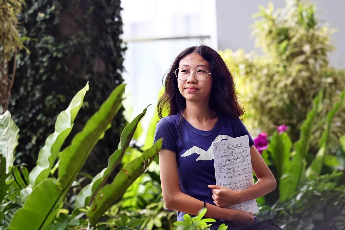 Celyn Yap, 14, received vocal and interview coaching, and was successful in her DSA application to River Valley High School.