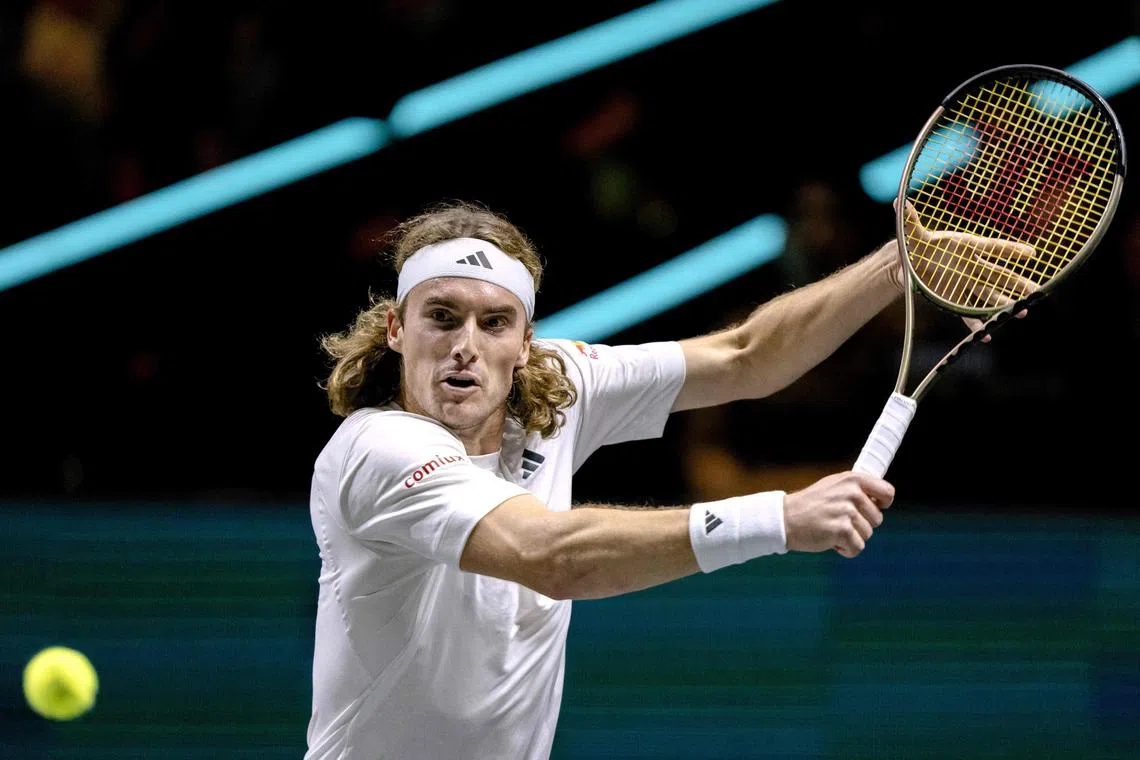 Greece's Stefanos Tsitsipas, pictured at the Rotterdam Open in February, is one of the top seeds at Indian Wells.